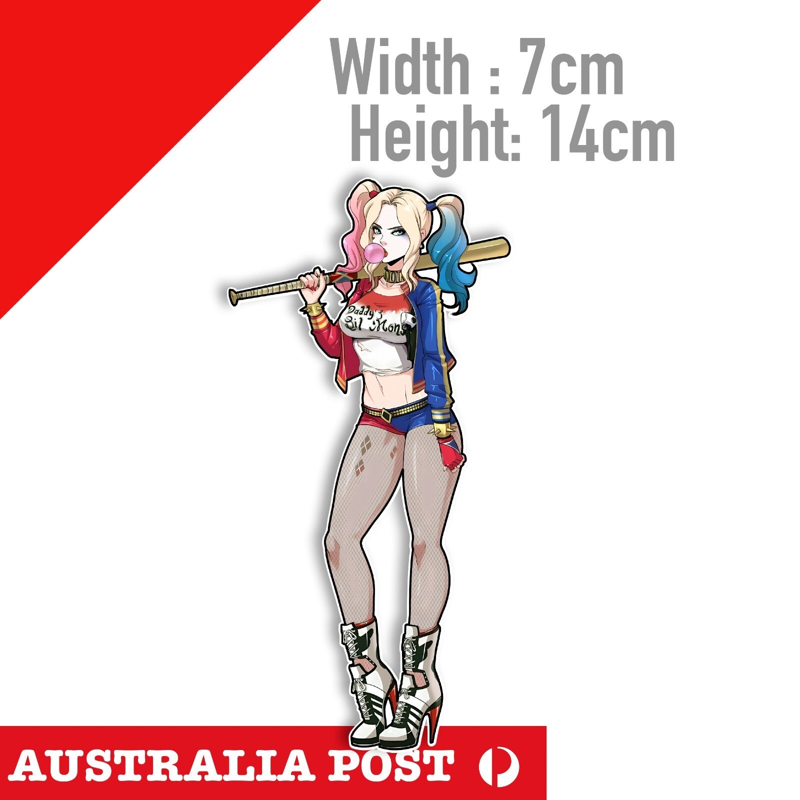DC Harley Quinn Chweing Gum SEXY Girl , Suicide Squad , Harley Quinn Sticker