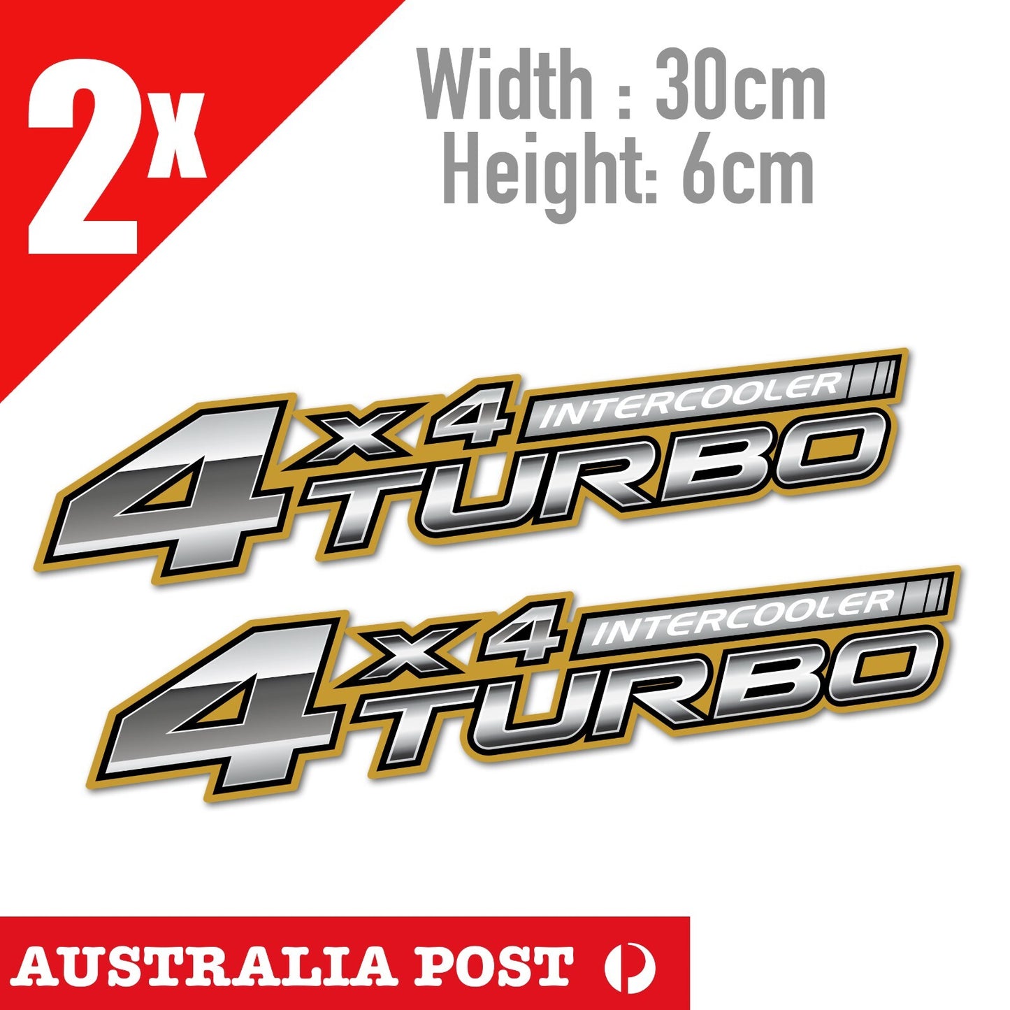 TOYOTA TURBO INTERCOOLER 4WD Vintage Logo Hilux 4x4 Off Road Ute  Stickers