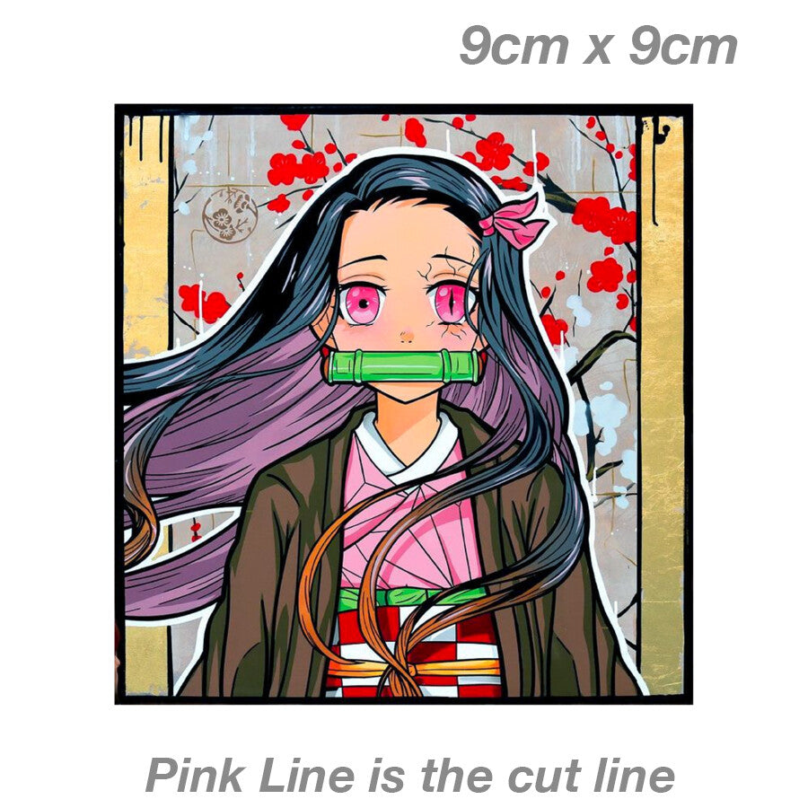 Demon Slayer - Nezuko Kamado JDM , Car  Vinyl  Sticker 