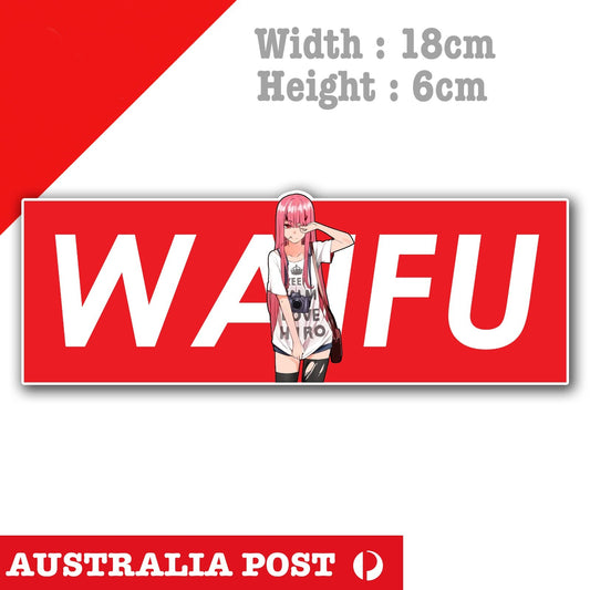 JDM WAIFU Anime Sexy Girl Zero Two Darling Slap Decal Sticker