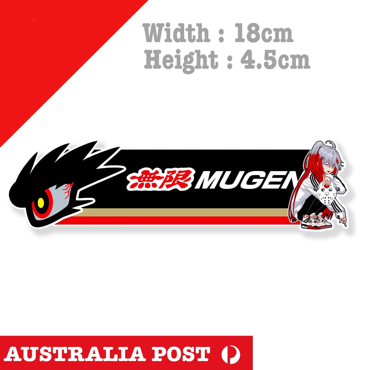 Mugen Girl Power Motorsports JDM Car Honda Logo, Sexy Japanese, OSAKA Sticker