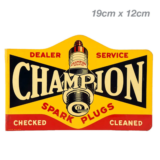 CHAMPION Spark Plug Vintage large Logo JDM Laptop , Car  Decal Sticker 