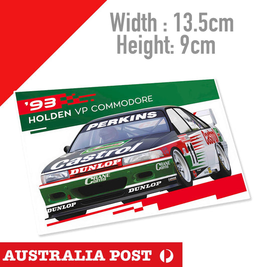 Holden Commodore VP V8 Super Car DUNLOP  Team Sticker