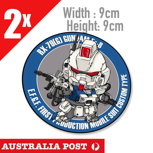 Gundam  RX-78. Peace Out Japan  JDM Robot, Gundam Robot Round Sticker