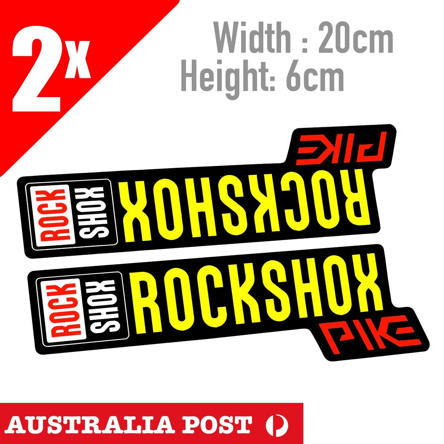 ROCKSHOX PIKE FRONT FORK Vinyl Decal Bike Cycling Biycle MTB MX Sticker