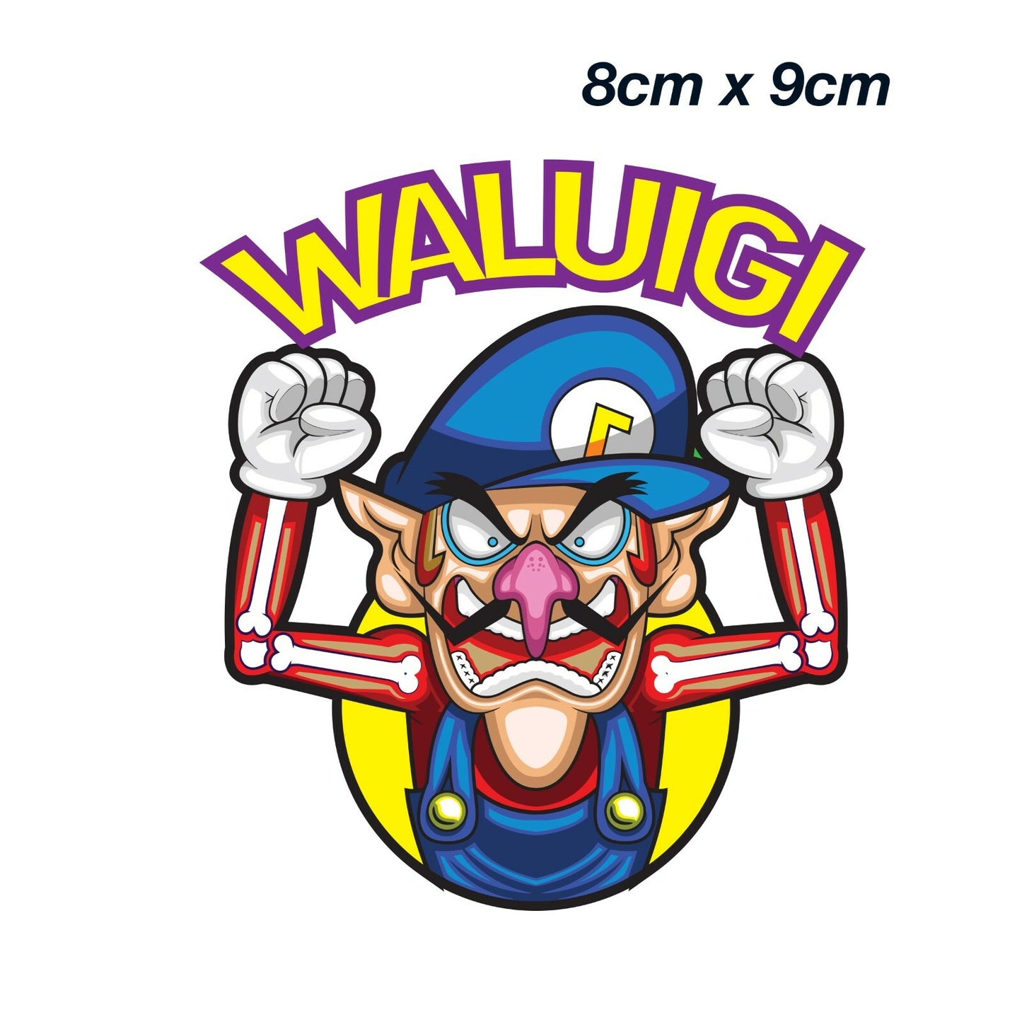 Super Mario Wario Waluigi   Laptop , Car  Decal Sticker 