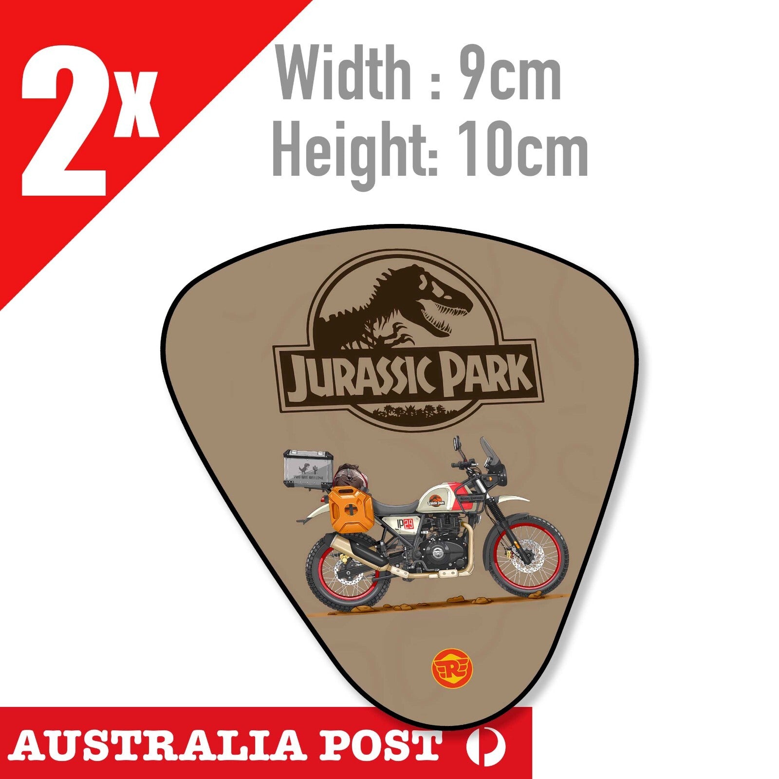 Royal Enfield Himalayan Jurassic Park Edition Motorcycle  Sticker