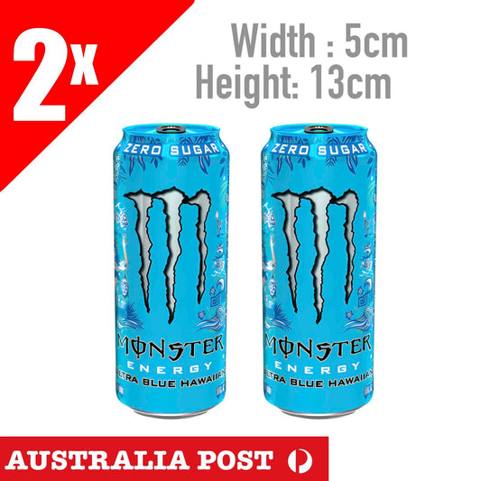 Monster Energy Drink Monster Ultra Blue Hawaiian Can Stickers