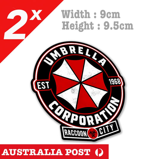 Umbrella Corporation Seal Resident Evil Sign, RACCON CITY Badge Decal Sticker