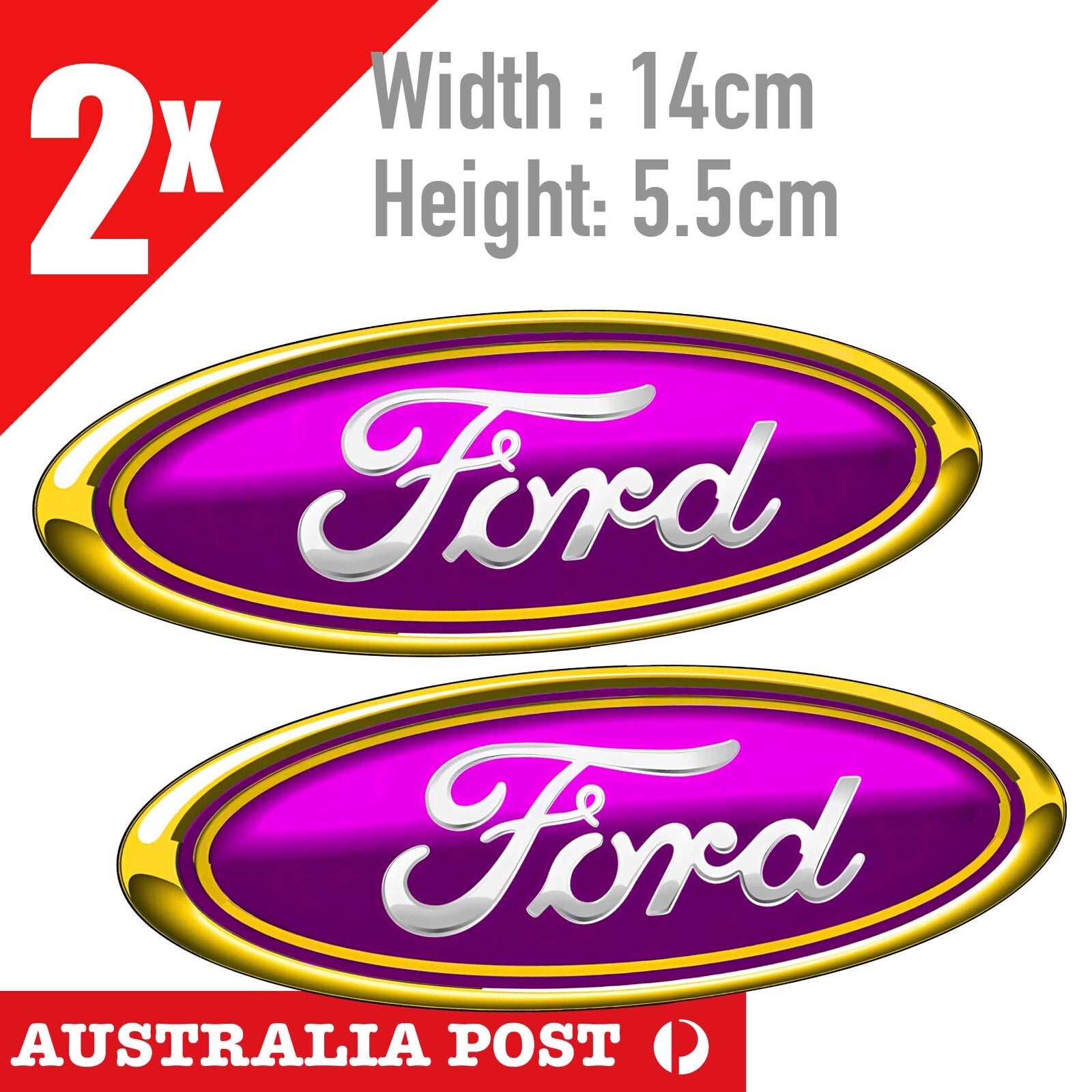 FORD PINK Logo Stickers