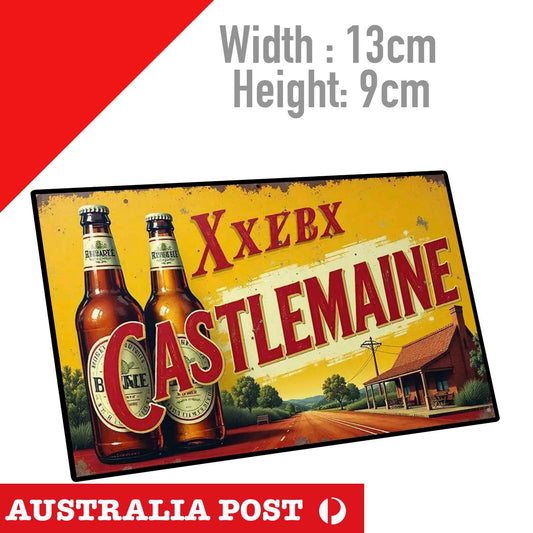CASTLEMAINE XXXX MAN BEER  Vintage Retro Sign  Sticker 