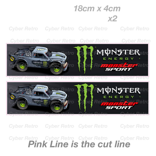 Monster Energy Drink - Monster Car Off Road Hilux 4x4 Edition Decal Sticker