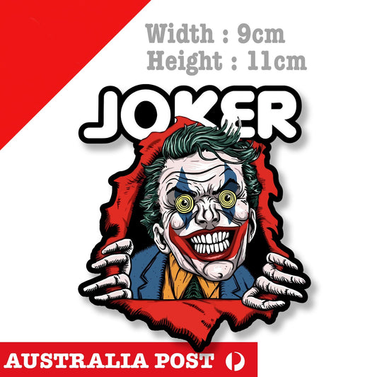 JOKER AS POWELL PERALTA WINGED RIPPER Skull Skateboarding Logo Funny Sticker