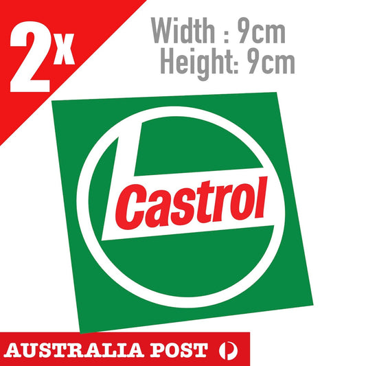 Castrol Oil Logo x2  Stickers