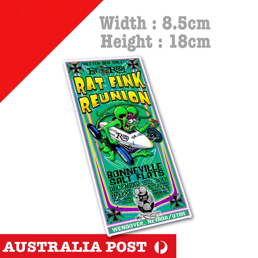 Rat Fink Reunion  Black Sticker