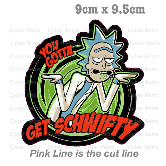 Rick and Morty - Get Schiwfty Bar Fridge  , Car  Vinyl  Sticker 