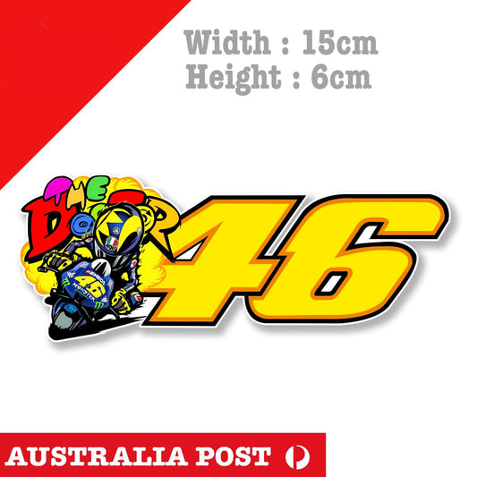 The Doctor 46 - Valentino Rossi's VR46, Motorcycle , AGV Helmet Sticker