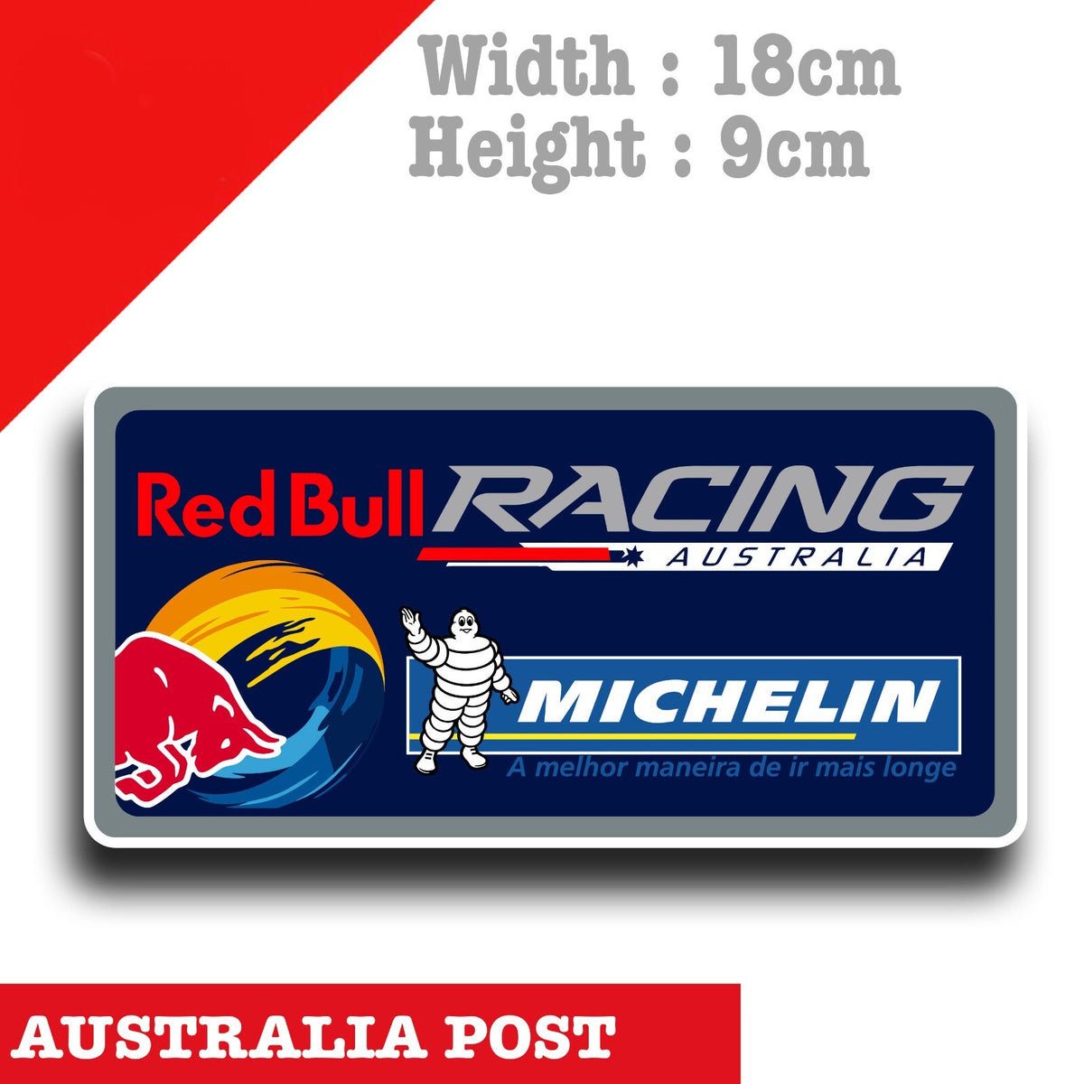 RED BULL Energy Michelin  Racing , NASCAR Vinyl  Sticker