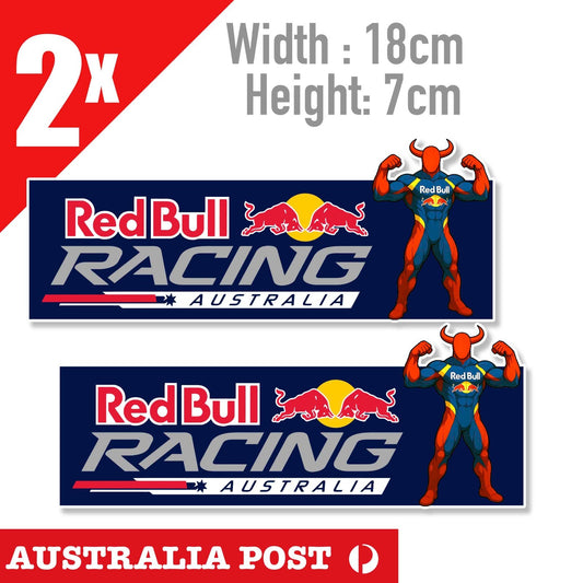 RED BULL Muscle Man Racing Banner Sticker