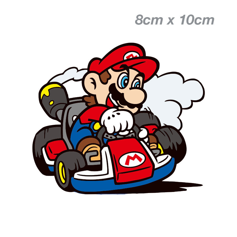 Super Mario Cart Speeding  Laptop , Car  Vinyl  Sticker 