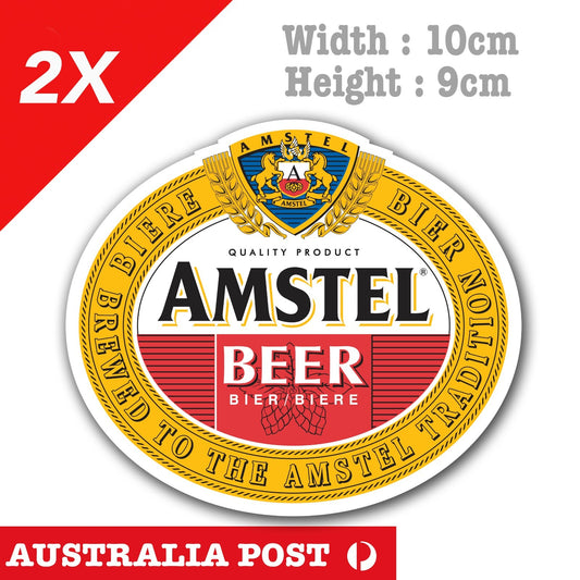 Amstel Beer Label Bar Fridge  Laptop , Car  Decal Sticker