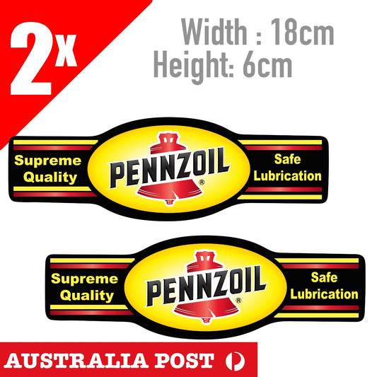 Pennzoil Oil Logo, Supremer Quality , Safe Lubrication Vinyl Sticker