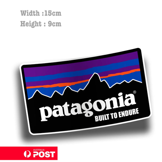 Patagonia Built To Endure Logo  Laptop , Car  Vinyl  Sticker 