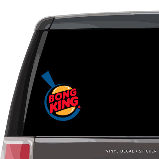 Hungry Jacks Bong King Funny Logo  Laptop , Car  Decal Sticker 