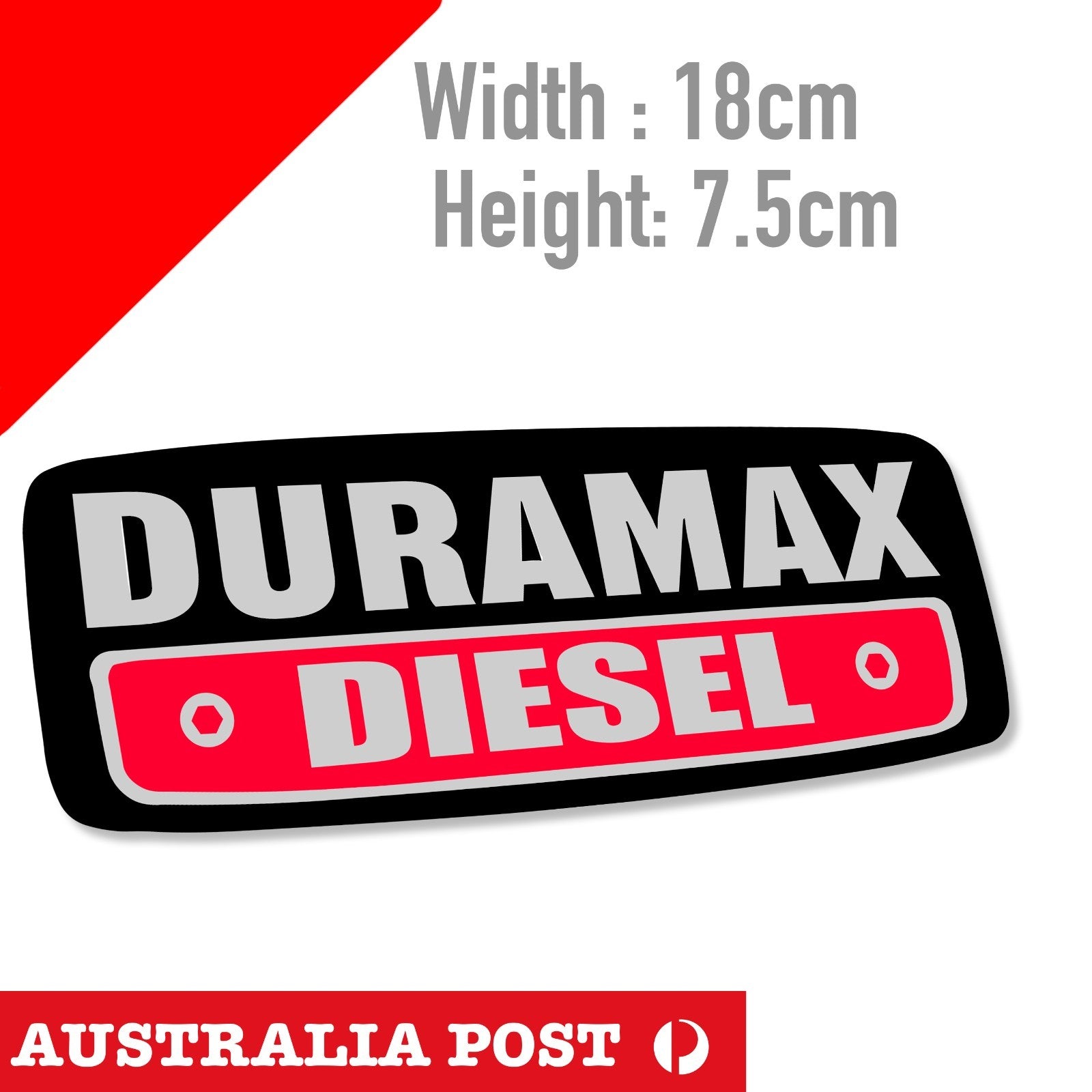 DURMAX Diesel  Logo  Laptop , Car  Vinyl  Sticker