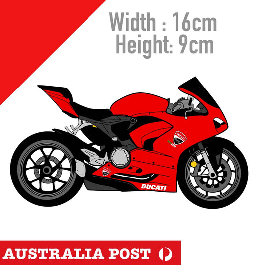 Ducati Panigale V2 Motorcycle RED , DUCATI MOTORCYCLE  Sticker