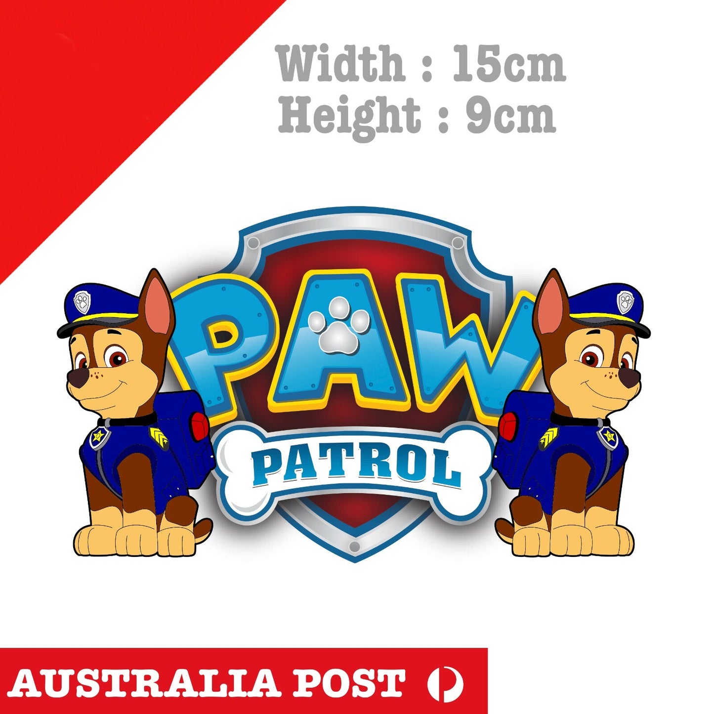 PAW Patrol Cartoon Logo,Paw Patrol Chase Cartoon,Paw Patrol Sticker