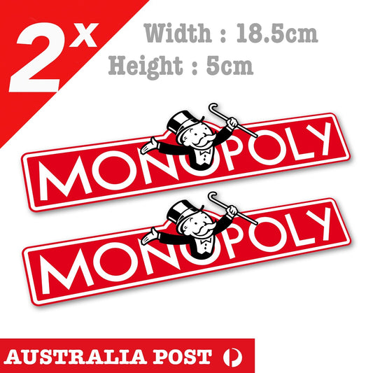 Monopoly Rich Uncle Pennybags Logo Board Game Stickers