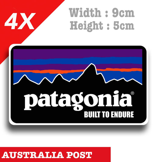 Patagonia Built To Endure Logo  Laptop , Car  Vinyl  Stickers