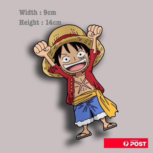 One Piece - Anime - Monkey D. Luffy Chibi  Laptop , Car  Decal Sticker 
