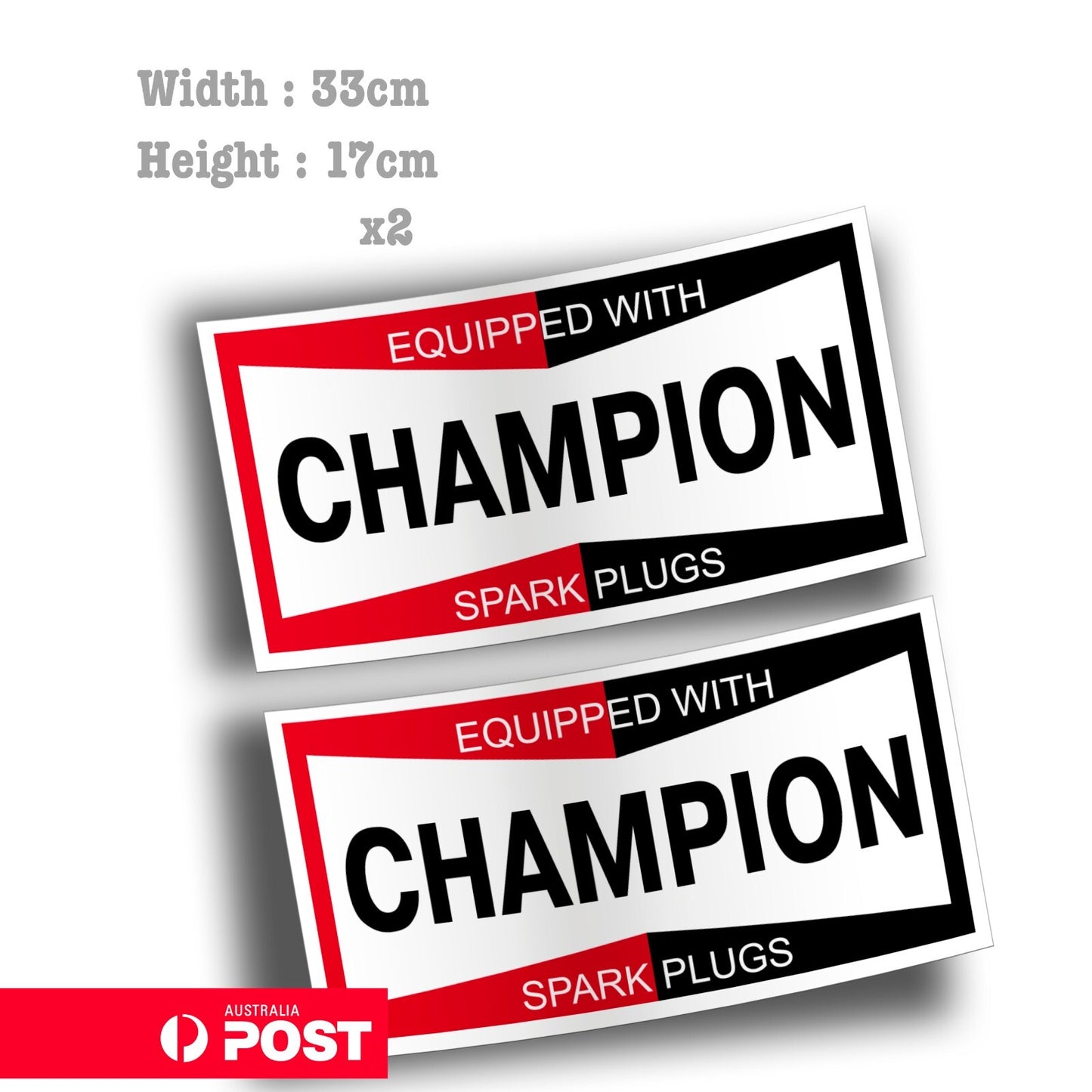 CHAMPION Spark Plug Logo Vintage Old Retro Logo Vinyl  Stickers