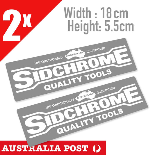 Sidchrome QUALITY Tools , Vintage Style Banner Vinyl Stickers