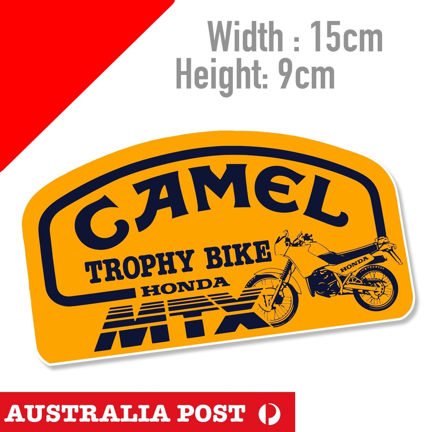 Land Rover Camel Tropy Bike Honda MTX Vintage Logo  Sticker