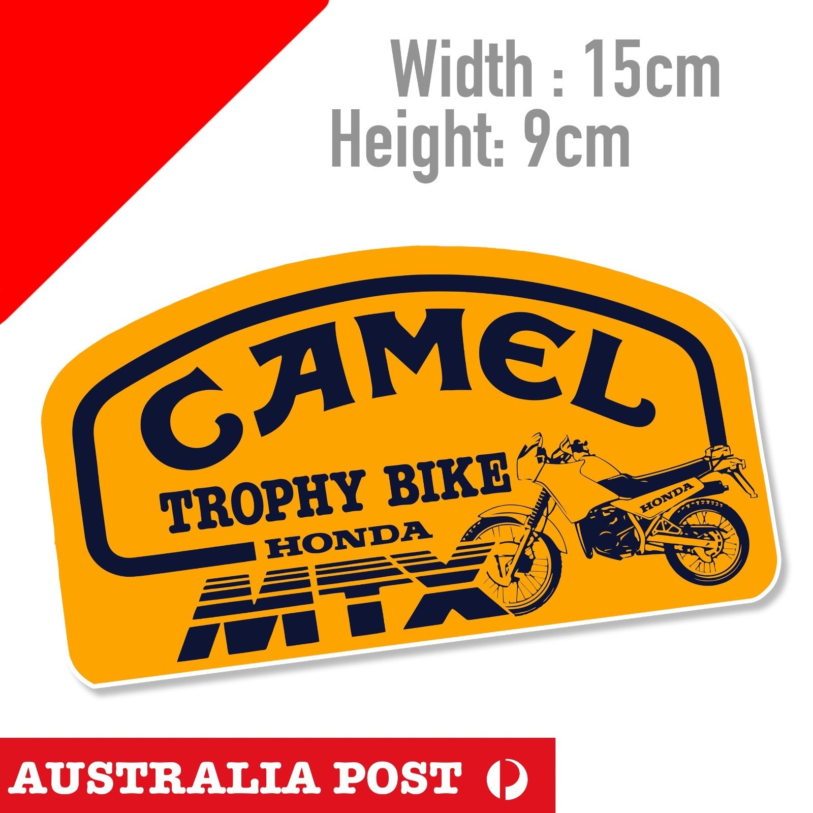 Land Rover Camel Tropy Bike Honda MTX Vintage Logo  Sticker