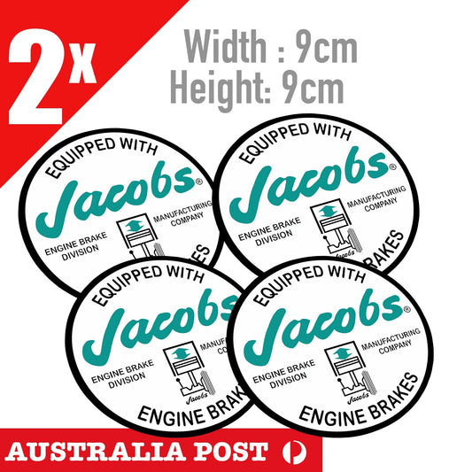 Jacobs Engine Brakes Sticker/Decal - Jake Kenworth Cummins Truck Ute 4X4 Sticker
