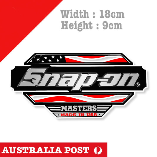 SNAP ON TOOLS StickersAmerican Flag JDM Decals Vintage Garage Bar Man Cave