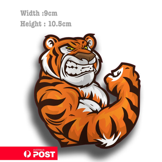 Strong Angry Tiger  Laptop , Car  Decal Sticker