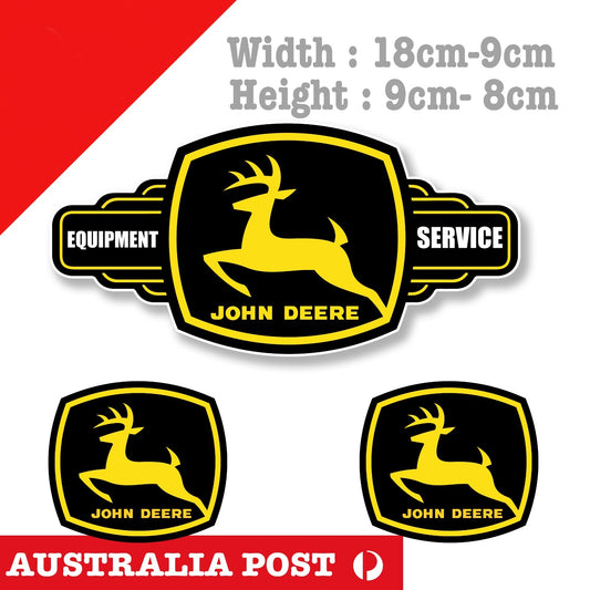 JOHN DEERE Logo, Equipment & Service Sign Logo, John Deere Logo  Stickers