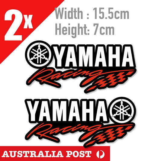 YAHAMA RACING Banner Motorcycle  2X Sticker