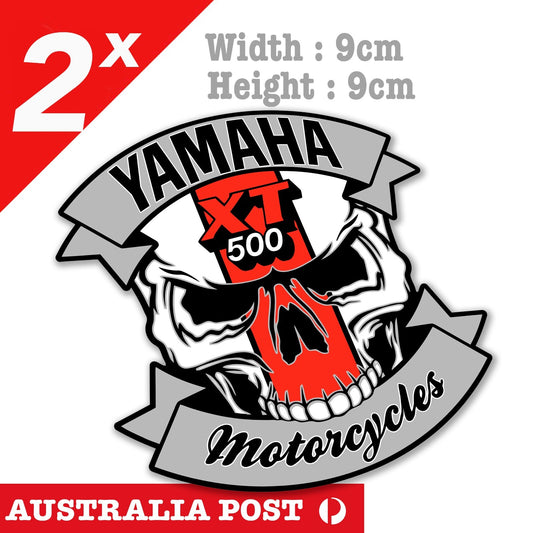 Skull Yamaha MotorGP, YAMAHA XT 500 Logo Sticker
