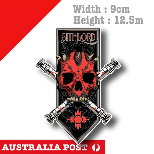 Star Wars Sith Lord Red Skull, Star Wars Decal Sticker