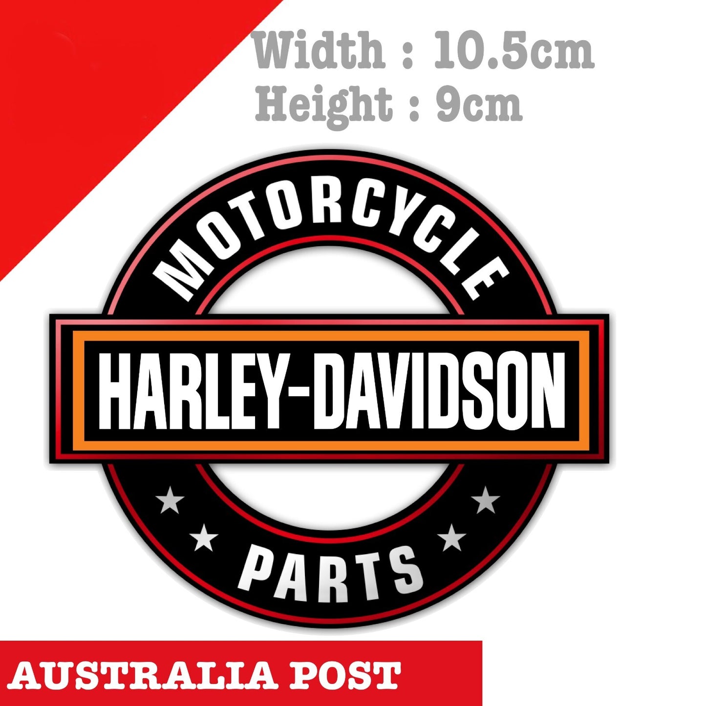 Harley Davidson Motorcycle Part  Vinyl  Sticker