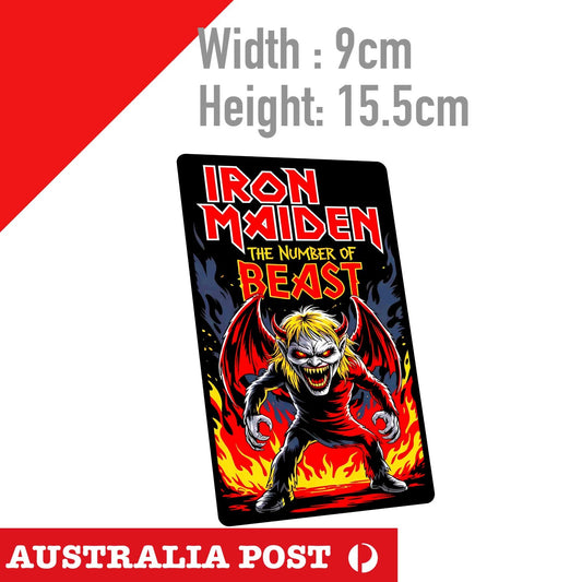 Iron Maiden The Number Of BEAST, Beer Logo Sticker