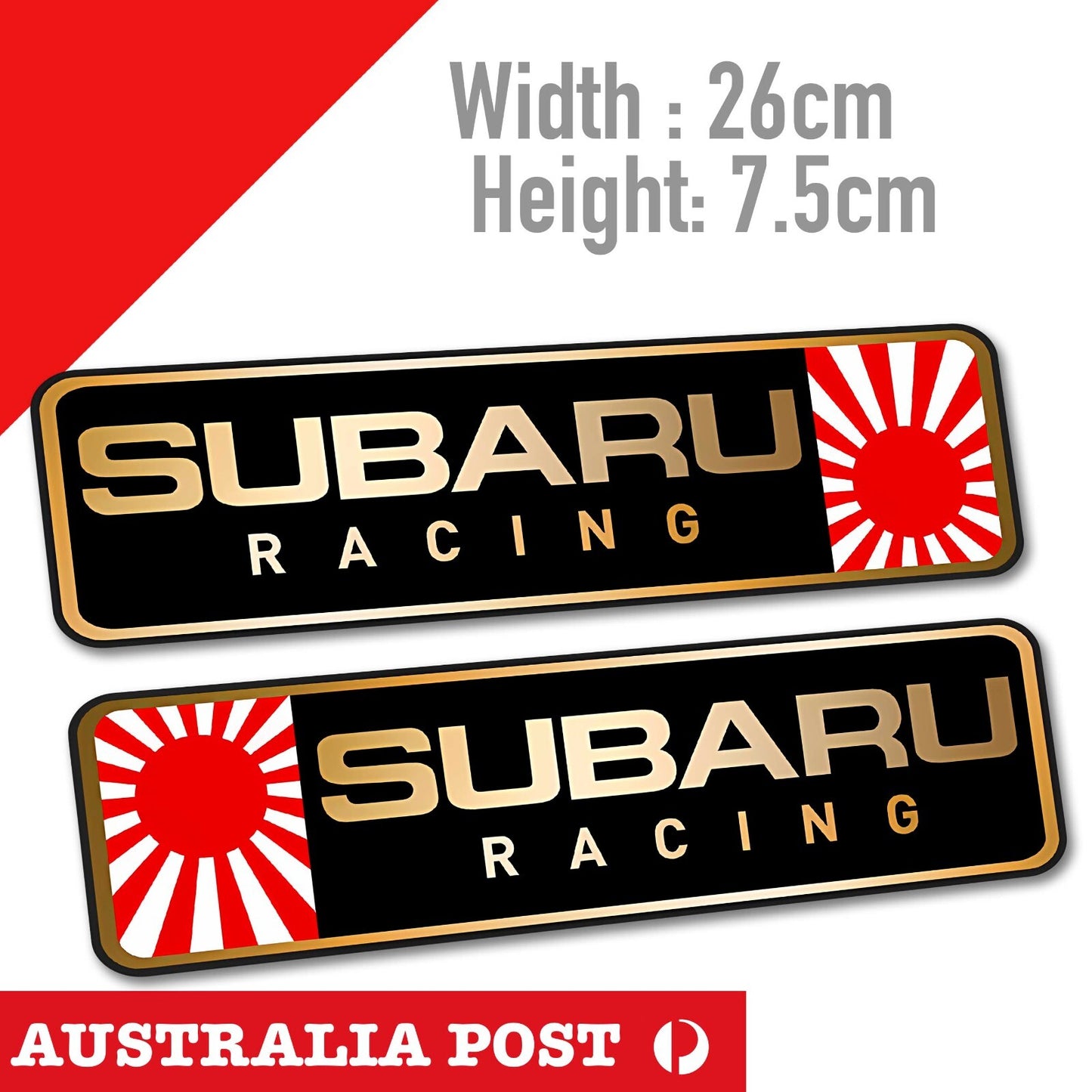 Subaru Racing Banner, Japan Raising Sun WRX STi JDM BRZ Scion Impreza stickers