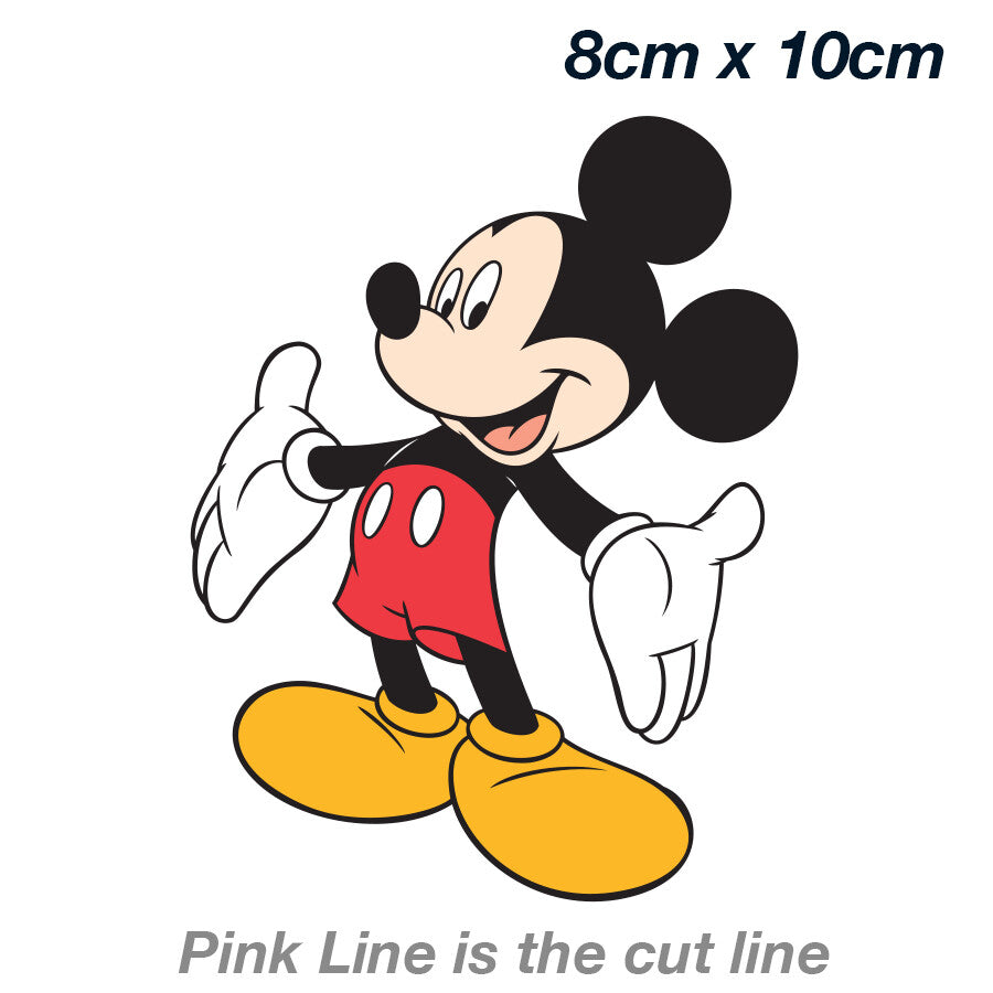 Disney Mickey Mouse Smiling   Vinyl  Sticker 