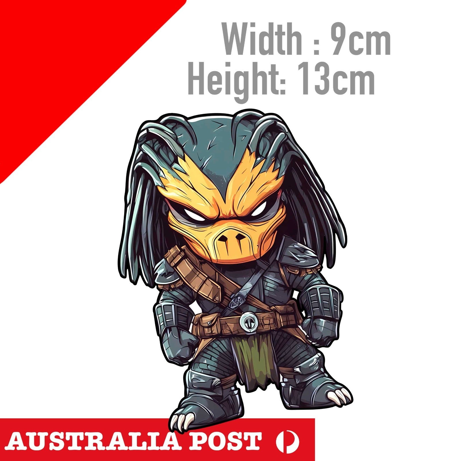 Predicator Vs Alien Cartoon  BadLand Sticker